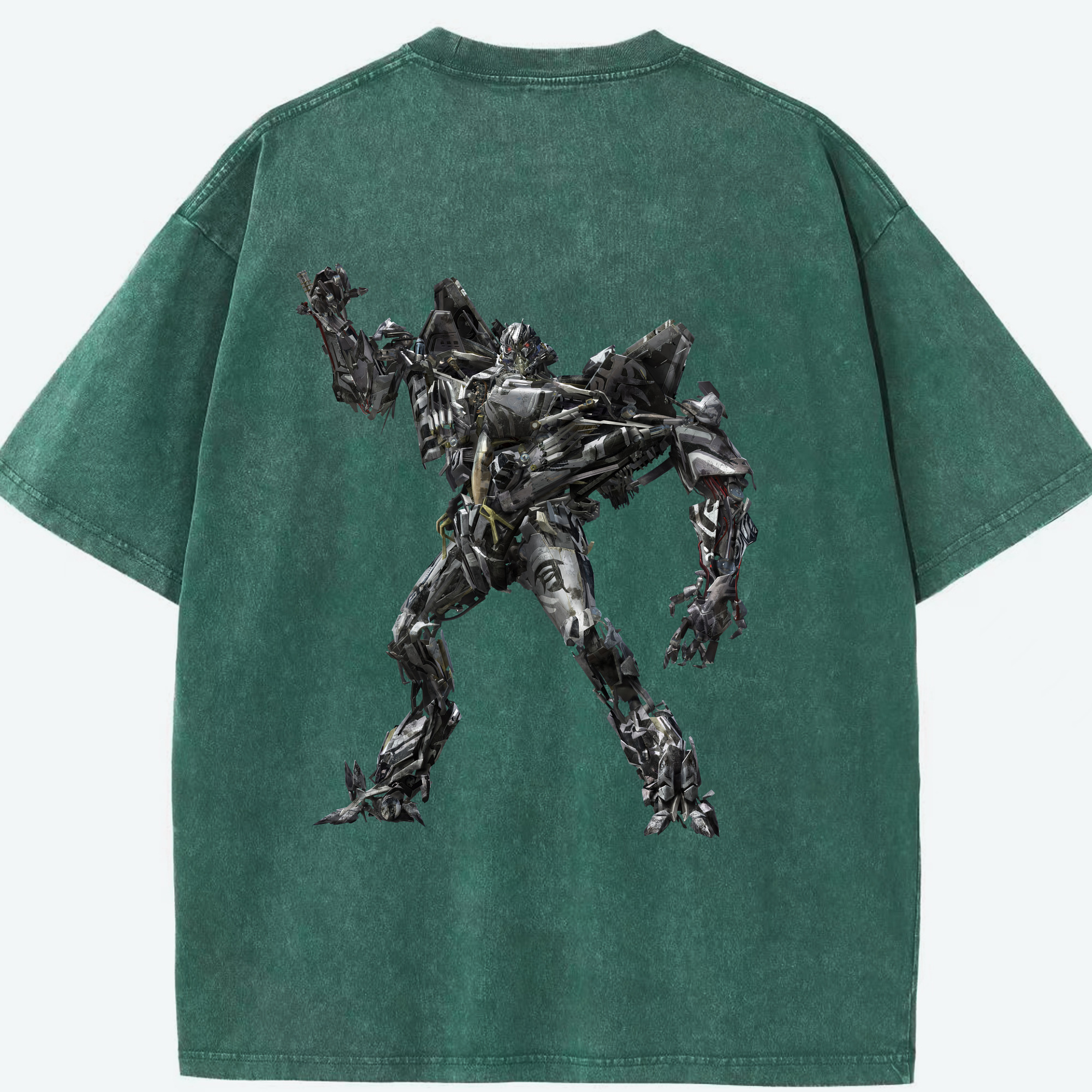（画像用） Transformers トランスフォーマー 綿100% ヴィンテージ風 半袖Tシャツ（背面プリント）
